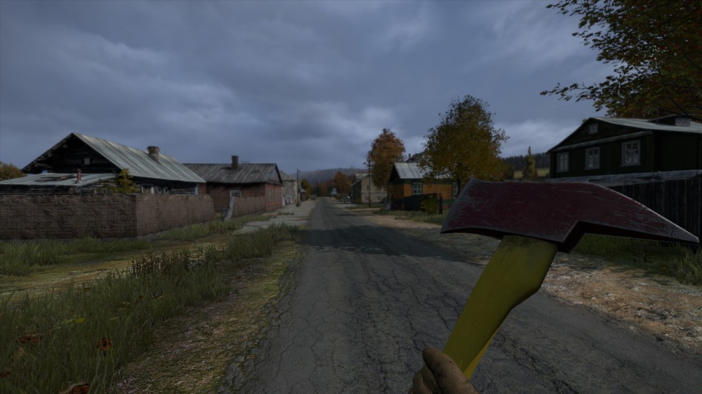 Martialischer Auftritt auf der Hauptstraße von Grishino. Kurz vor dem DayZ-Tod.