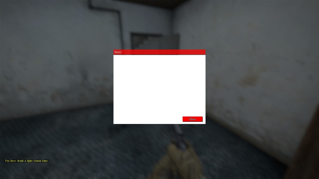 Hör´ ich da The War Z klopfen? Ein Blatt Papier, dass ich aber nicht nutzen konnte.