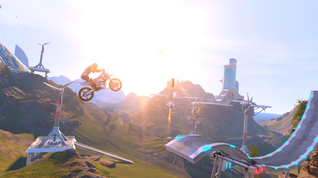 Lichteffekte kann RedLynx auch. Hier einer der frühen Kurse aus Trials Fusion.
