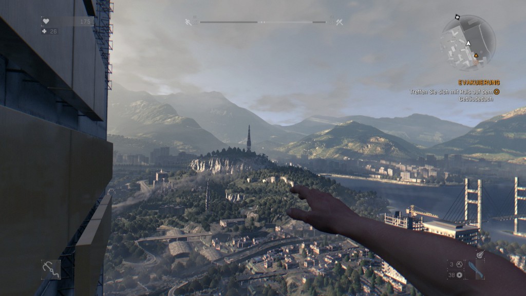Dying Light wird umso größer, desto höher man klettert.