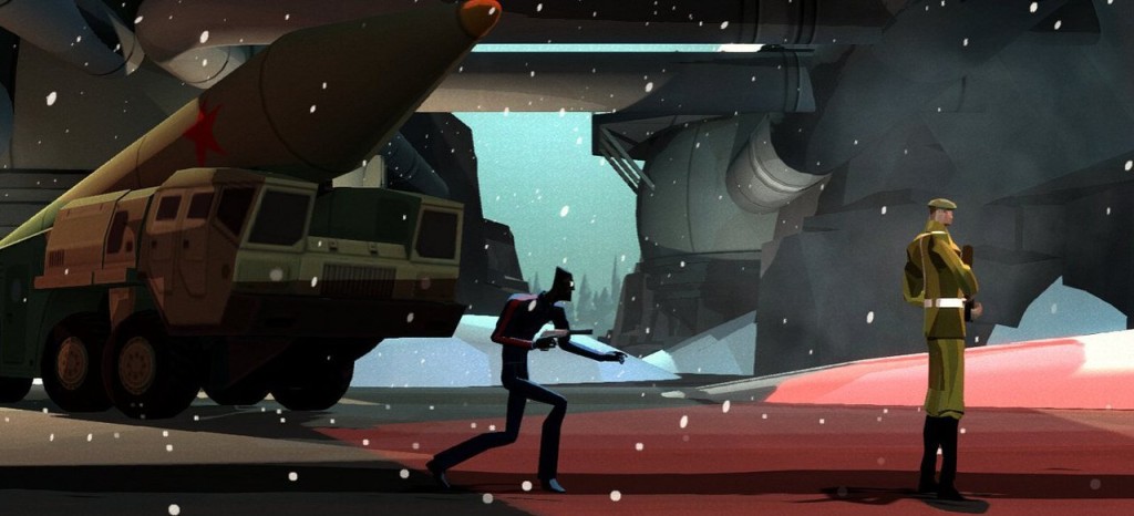 Auf dem Weg zum lautlosen Kill (in der Vita-Version von Counterspy).