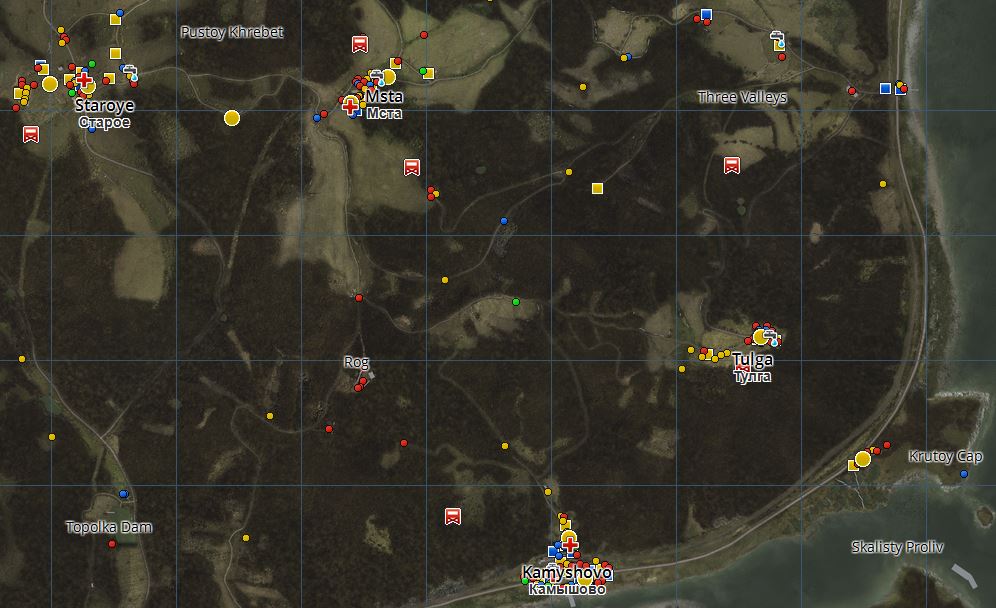 Stalker rp dayz карта местности