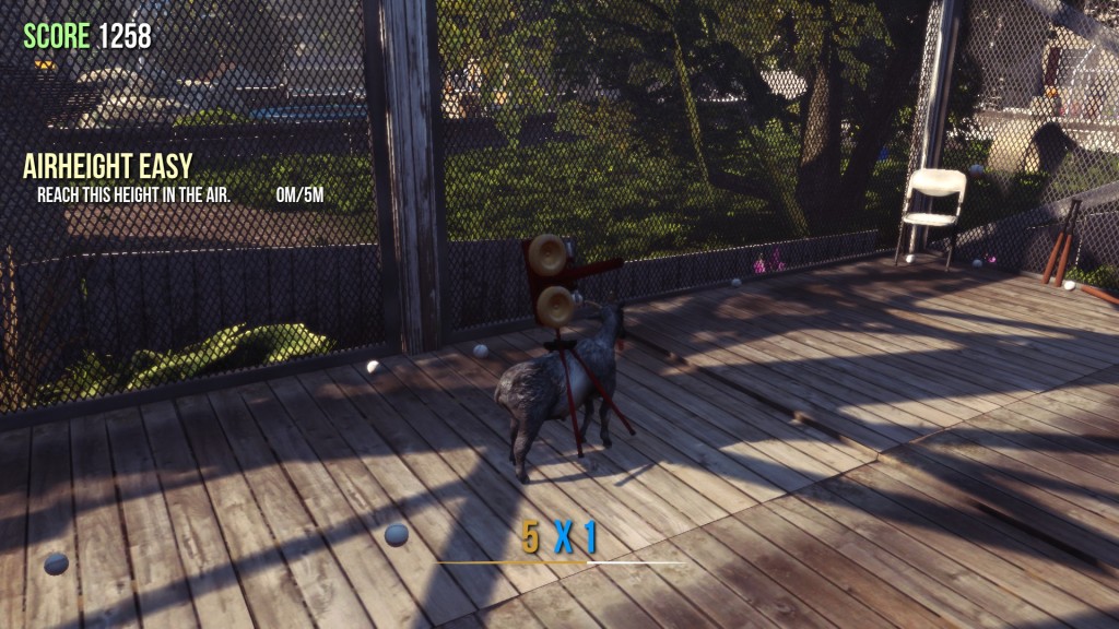 Die bewaffnete Ziege im Goat Simulator.