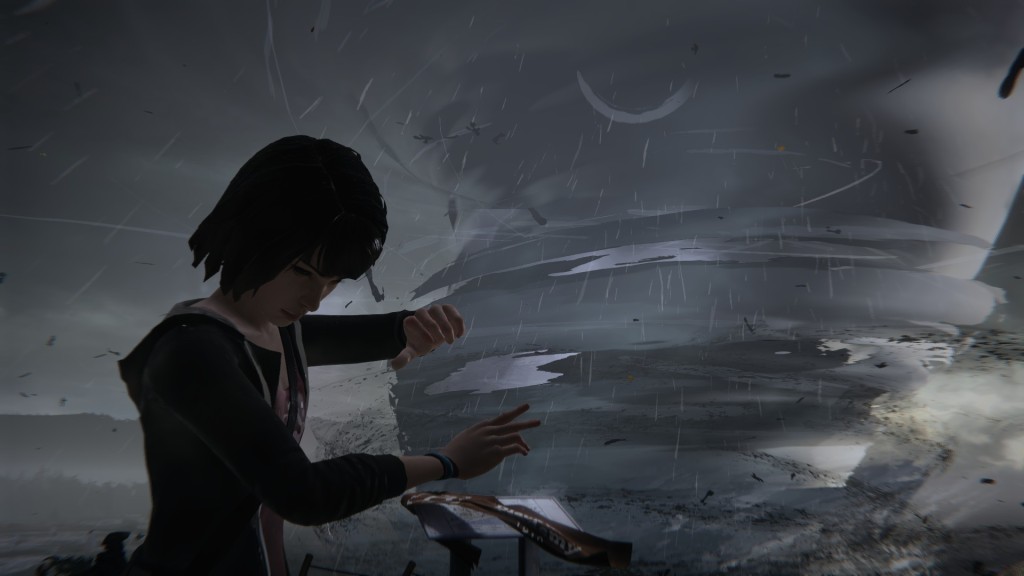 Dramatisch, dramatisch. Max befindet sich in Life Is Strange zu Beginn einem stürmischen Raum-Zeit-Kontinuum.