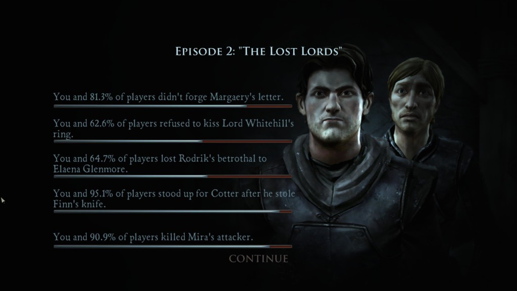 Game of Thrones Episode 2 Entscheidungen